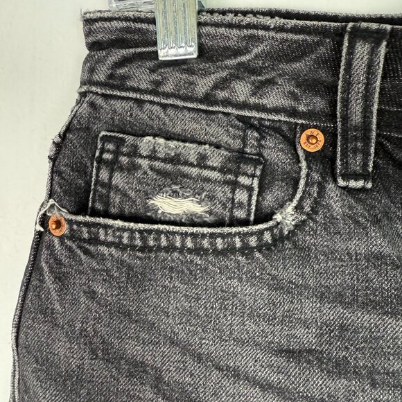 Abercrombie & Fitch Zoe Natural Rise Vintage A-Line Skirt Faded Black Size 27 4 - Picture 5 of 9